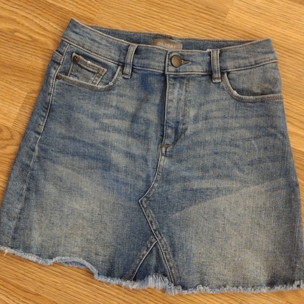 DL1961 Medium Blue Denim Pencil Skirt